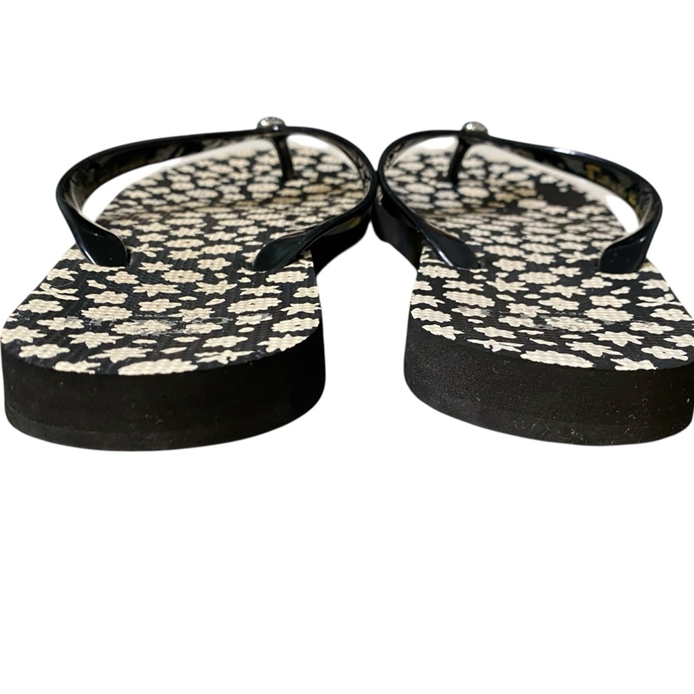 Coach Black and White Studded Sandals - Picture 7 of 9